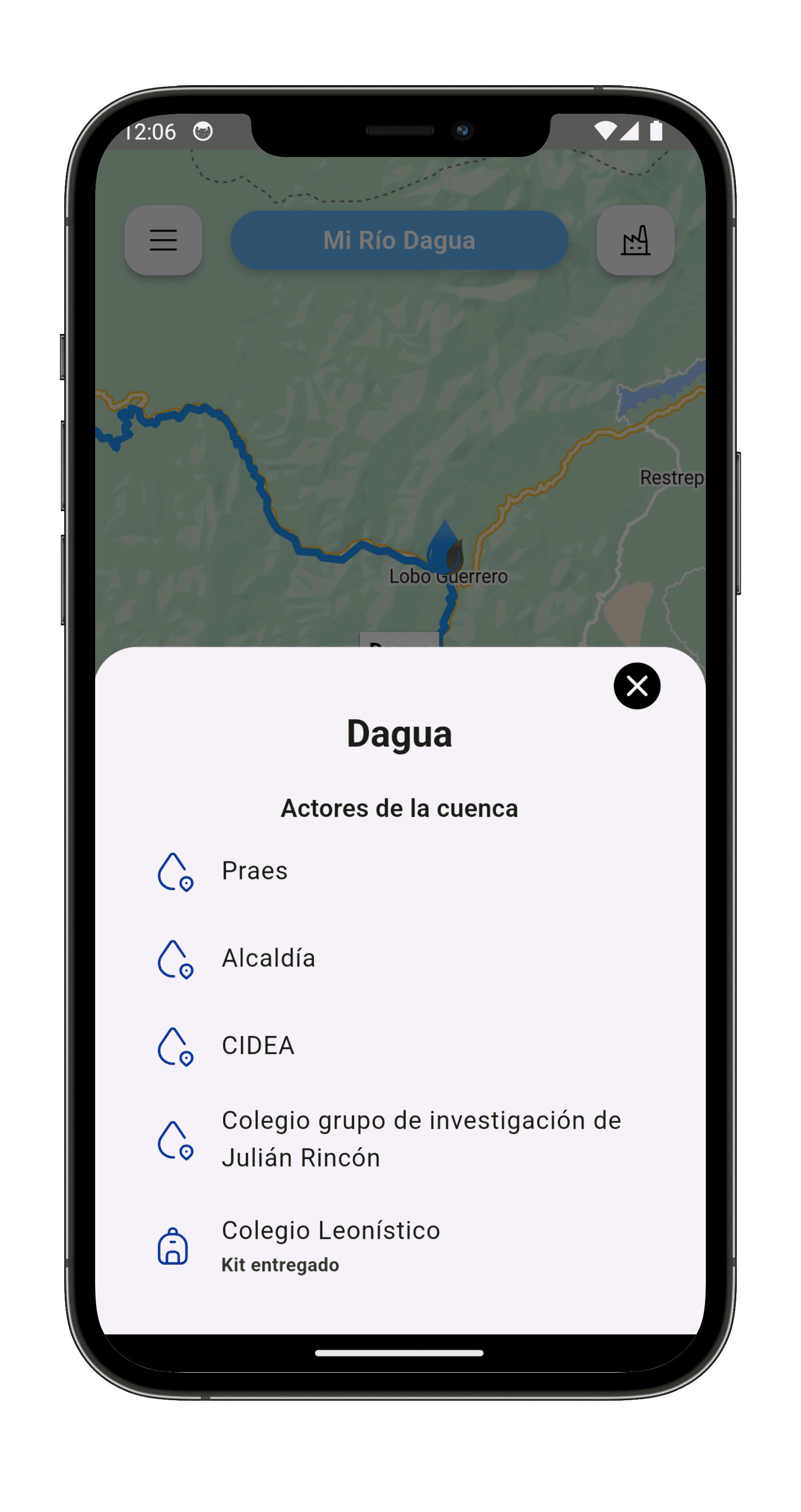 Imagen de la app Mi Río Dagua